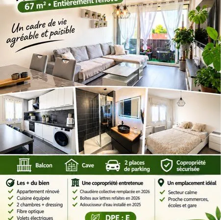 🏡🔥 AUXONNE - APPARTEMENT T3 RÉNOVÉ DE 67 m² - 117 000
