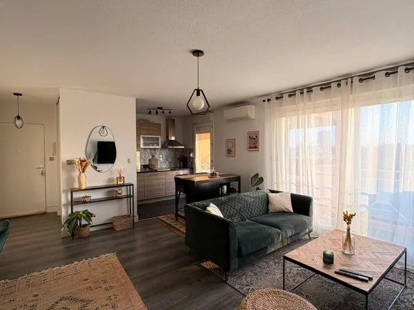T2 lumineux - dernier étage avec terrasse et garage - Montpellier Aiguerelles - 47 m²