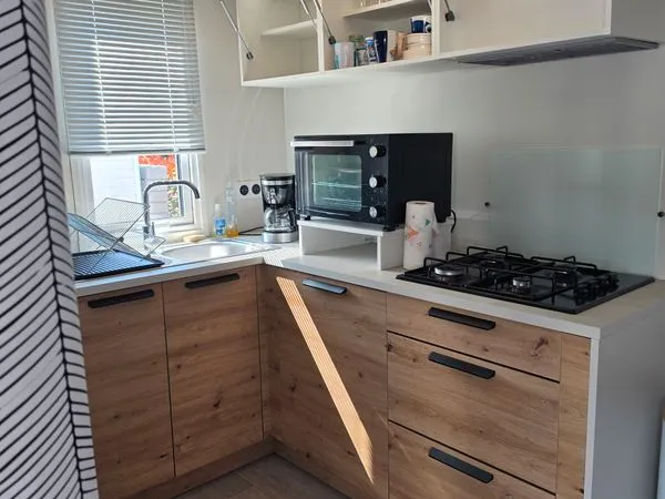 Mobilhome marque rideau