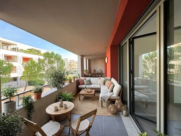 Aix-En-Provence, La Duranne basse, appartement 3 pièces de 5