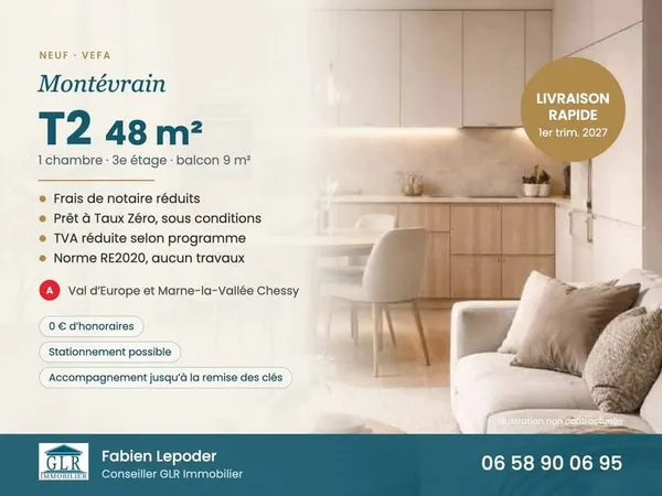 Appartement 2 pièces 48 m²