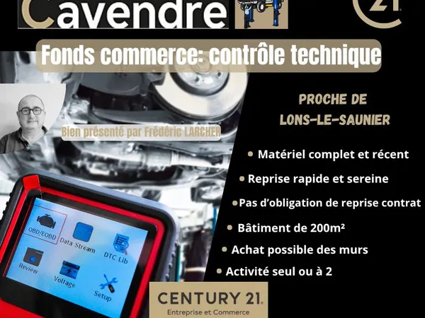 Fonds de commerce 180 m² LONS LE SAUNIER