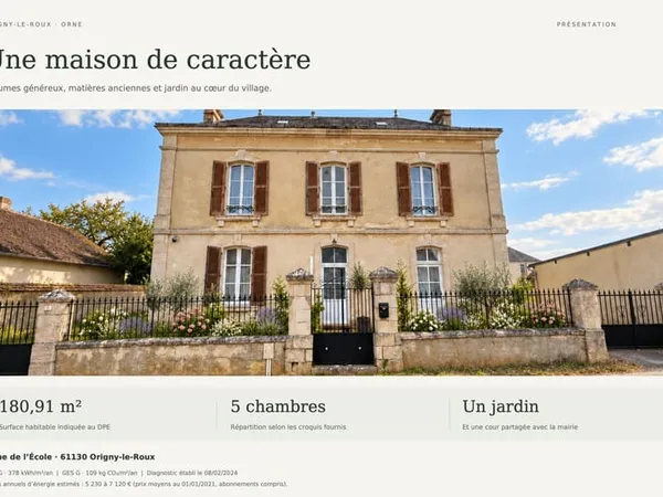 Maison 7 pièces 180 m²