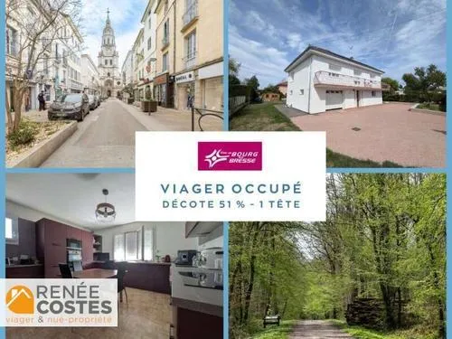Viager occupé - H68 ans - BOURG EN BRESSE (01000)