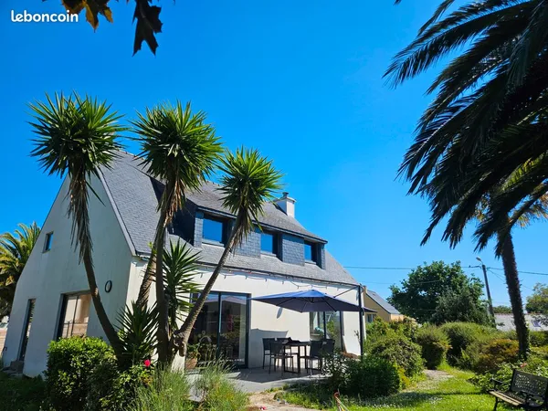 Maison familiale meublée 149 m² — 4 chambres, jardin 1300 m², port du Moulin Blanc à pied — location