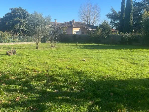 Beau terrain plat