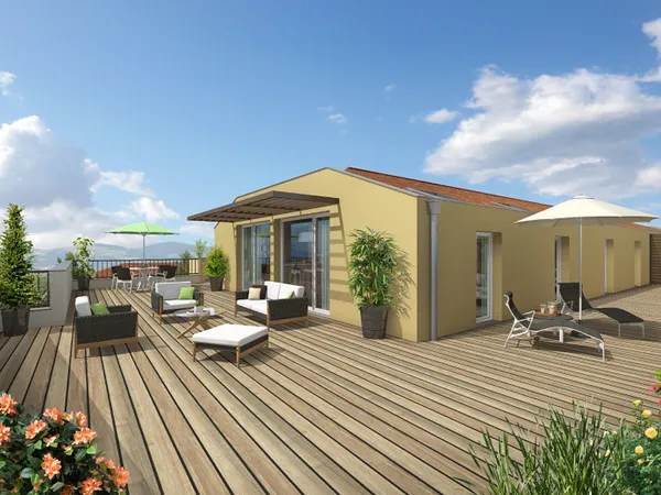 GENAY RÉSIDENCE PARC ÉTOILES APPARTEMENT T5 D'ENVIRON 107 M² AVEC QUATRE CHAMBRES - TERRASSE DE 160 