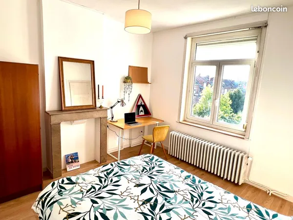 4 chambres dans une grande maison bourgeoise avec jardin à Lille St Maurice Pellevoisin près métros/