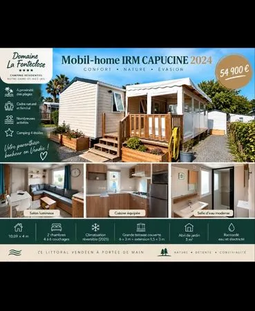 Mobilhome dans camping