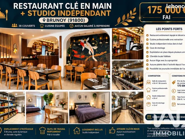 Restaurant 100 m² Brunoy