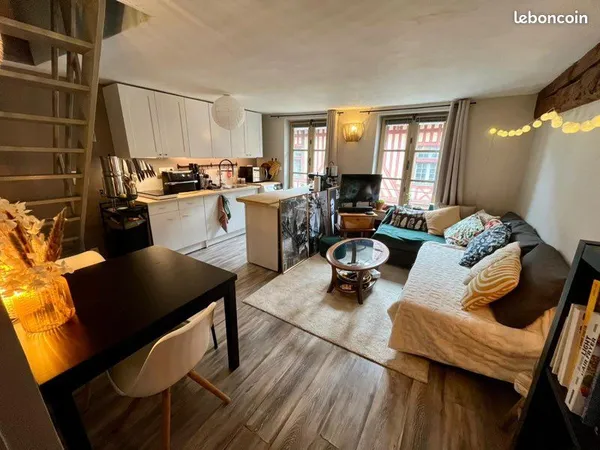 Appartement en duplex centre Pont-l'évêque