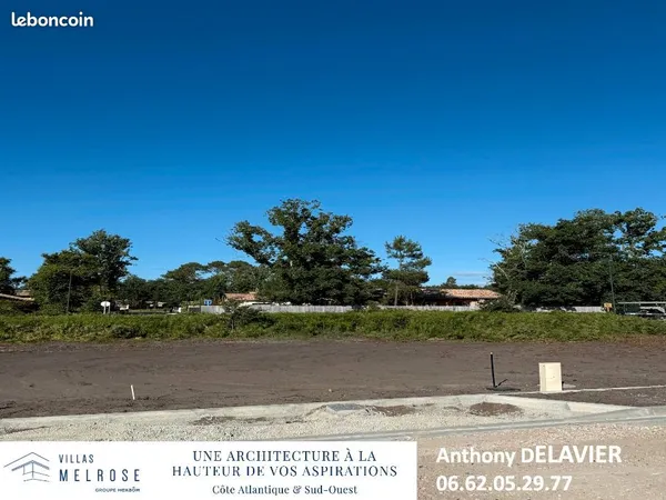 Terrain 855 m² Lege Cap Ferret