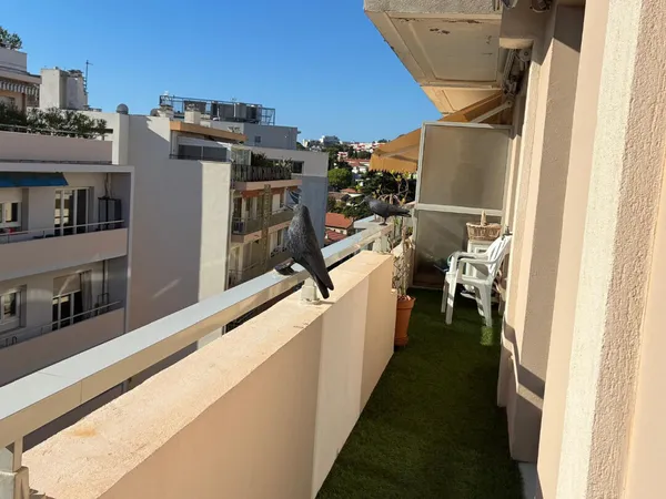 Antibes Albert 1er - location élégant 3 pièces meublé, terrasse et vue mer sans vis-à-vis