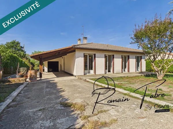 Maison de 90m2 de plain pied avec garage et belle parcelle