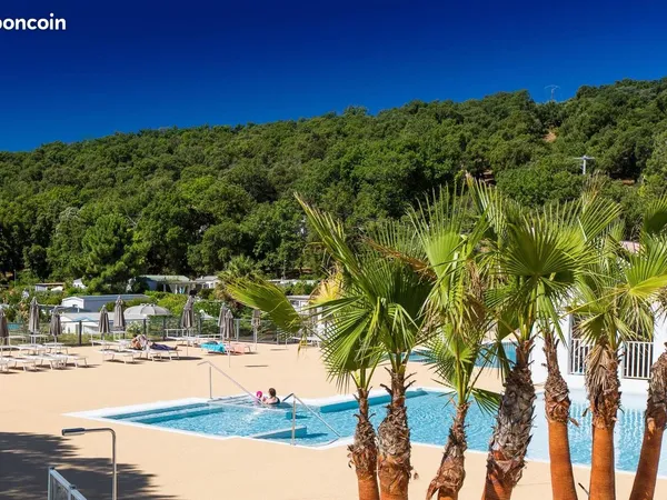 🌴 mobil-home- golfe de st tropez - 25 000 - camping miremer 🌴