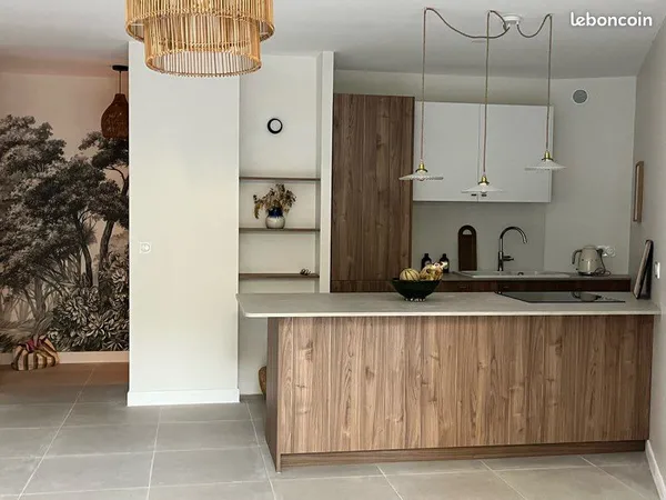 Francheville (69340) - T2 entièrement rénové avec terrasse, garage, cave et loggia