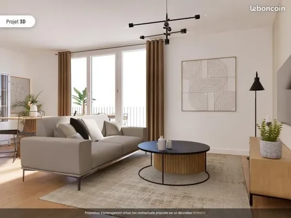 Appartement 3 pièces 69 m²