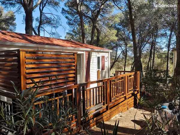 Mobil-home 30 m² - 2 ch - Camping 4★ ouvert à l'année -