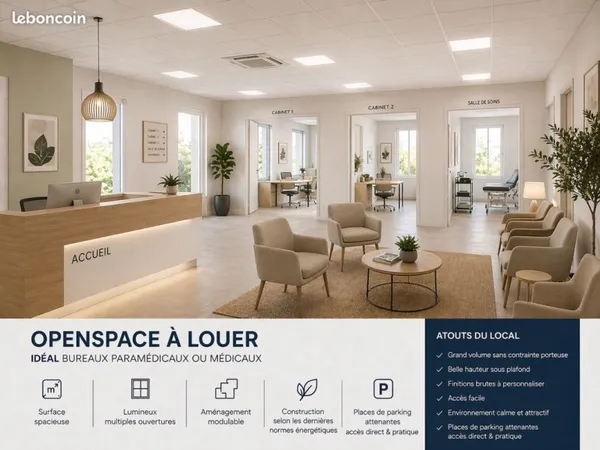 LOCAL PROFESSIONNEL NEUF - 137 m²