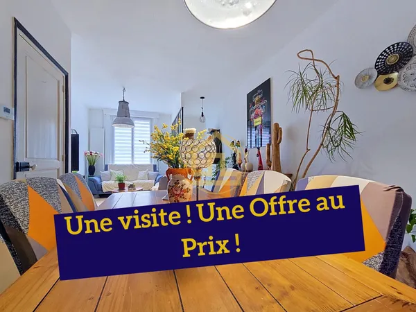 Maison semi individuelle, 3 chambres, jardin et garage Quartier