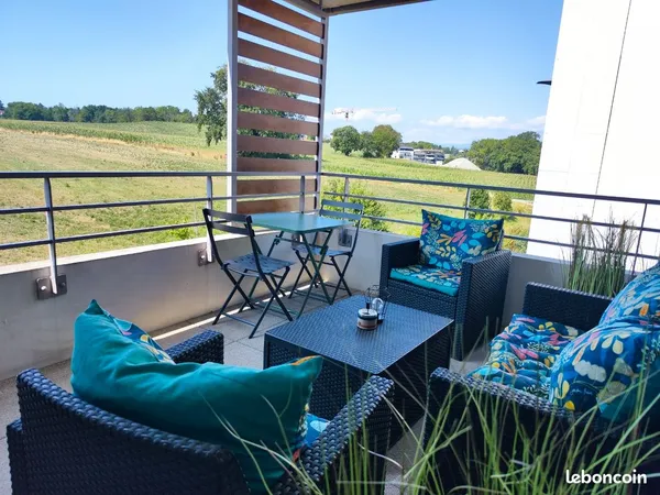 Location T1 meublé avec terrasse