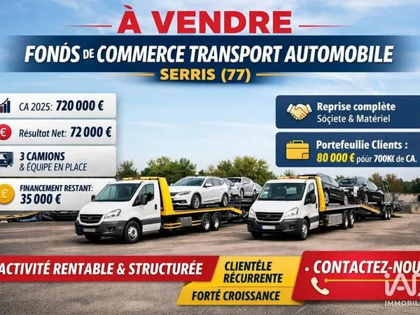 Fonds de commerce 150 m²