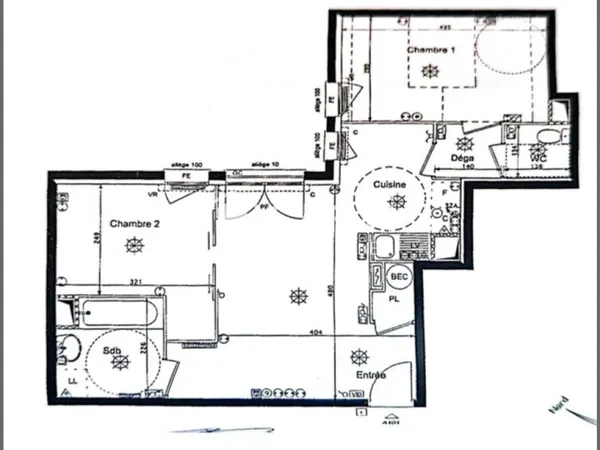F3/ 2 CHAMBRES-PARKING EN SOUS-SOL- COMMODITÉS