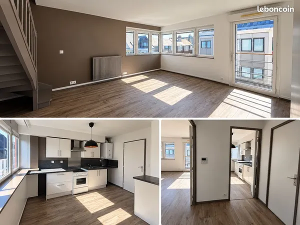 Loue T4 en duplex de 80 m2 Jardin Des Plantes avec 2 parkings