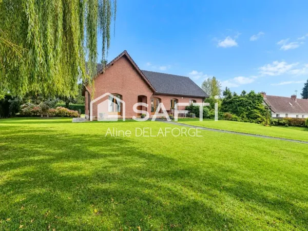 À VENDRE - MAISON FAMILIALE AVEC SOUS-SOL COMPLET ET GRAND JARDIN À TINCQUES