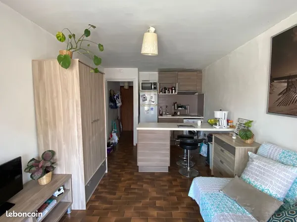 🌊 Studio meublé à 50 m de la plage - Location d'octobre à Juin
