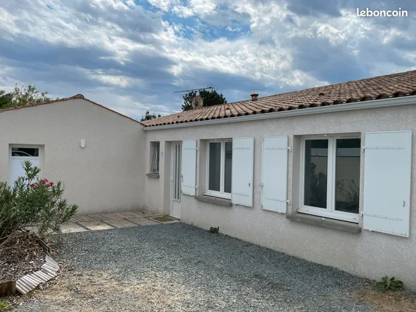 Maison A vendre plain-pied rénovée, 3 chambres, jardin 455 m² plein sud, Puilboreau