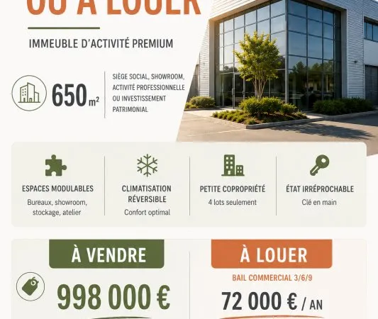 Vente Boutique/Local commercial 650 m²