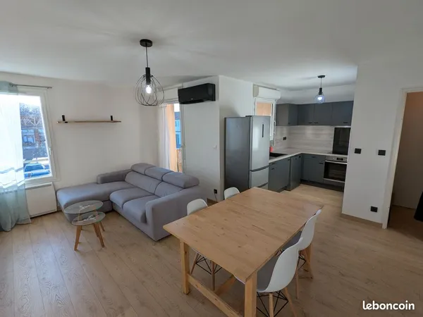 T3 meublé 62 m² - Centre Merville - Balcon & parkings