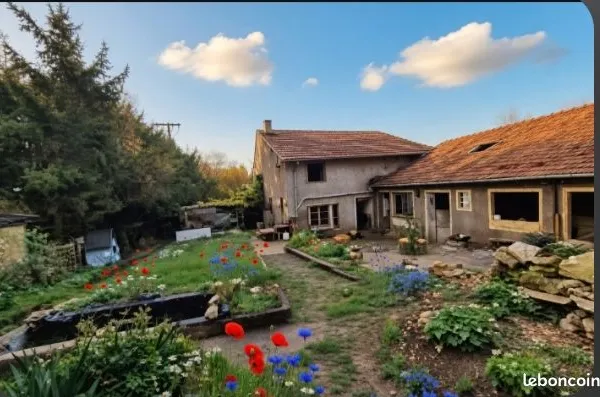 VENTE URGENTE Gerbécourt — Propriété 310 m² (Maison + Dépendances 180 m²)