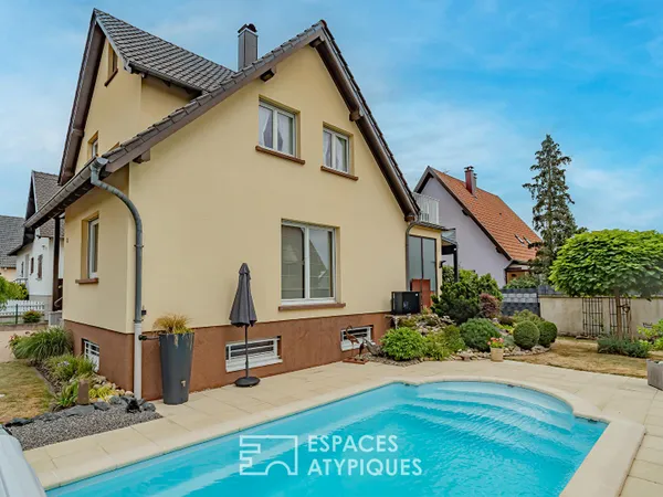 Maison d'architecte avec piscine