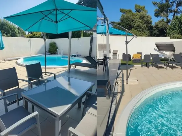 MAISON DE PLAIN-PIED AVEC PISCINE, À 1 200 M DE LA PLAGE