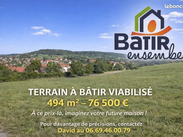 Terrain 494 m² Pouilley-les-Vignes