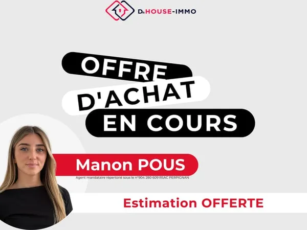 À vendre par Manon POUS Dr House Immo - Appartement T4 de 75 m² Terrasse plein sud 2 parkings privat