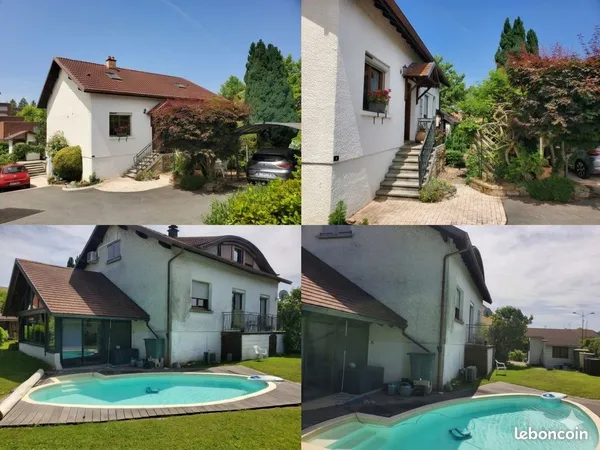 Maison 5 chambres avec Piscine Chauffée, Véranda & Jardin Arboré