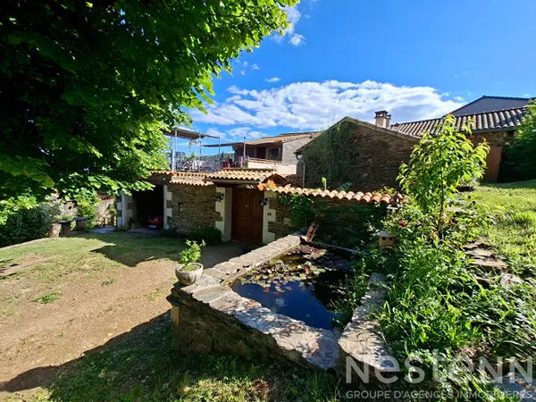 Maison de rêve à Sainte Cécile d'Andorge : 10 pièces pour 420 000 € - Calme et vue magnifique garant