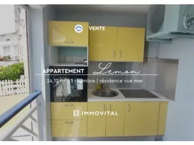 À VENDRE Studio avec petite vue mer Résidence sécurisée