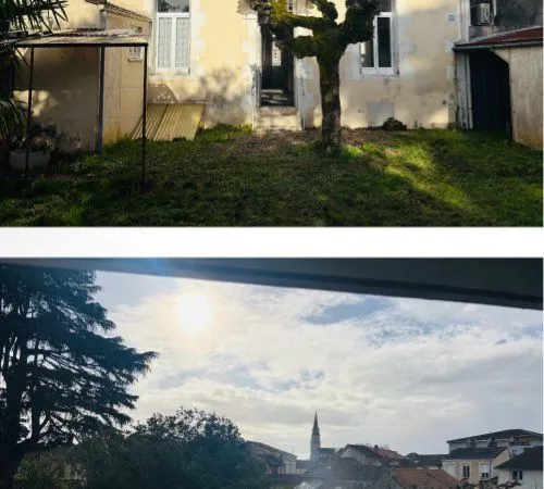 Maison de ville avec jardin et cave