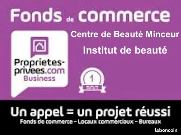 Fonds de commerce institut de beauté 55 m²