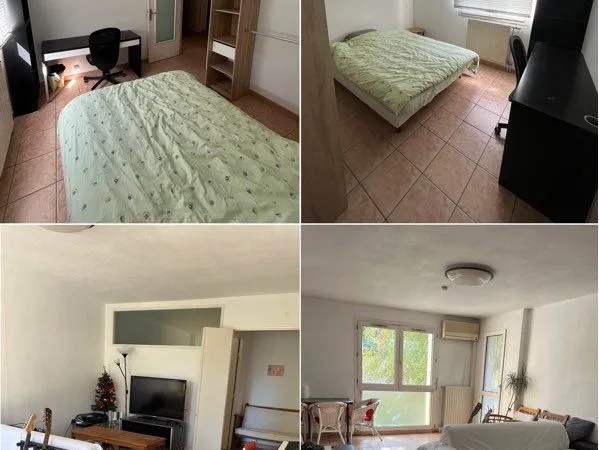 Chambre meublée de 10 m² dans un T4 de 82 m² — Saint-Martin-d'Hères