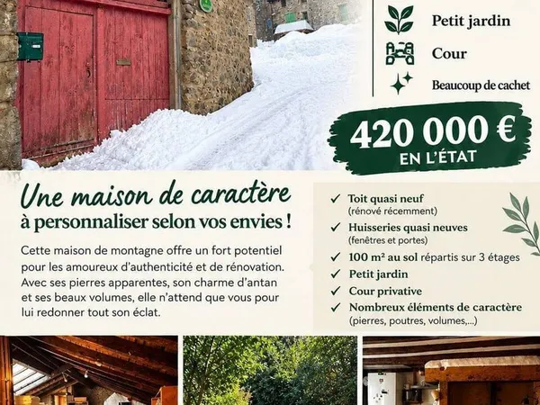 Maison 1 pièce 300 m²