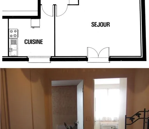 Grand T1Bis MEUBLE de 48m2