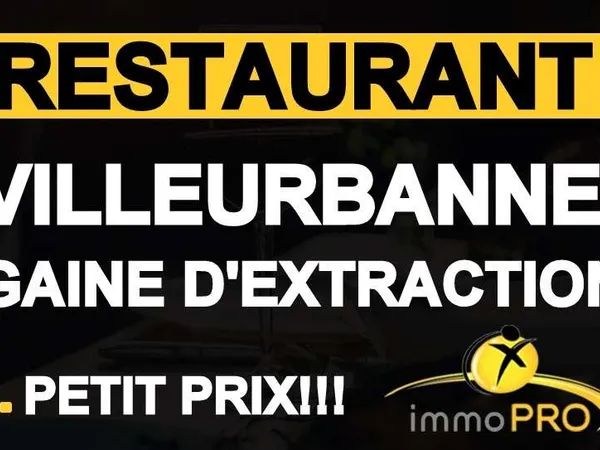 A vendre restaurant au coeur de Villeurbanne
