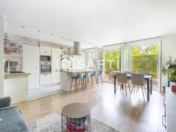 Appartement familial avec jardin, esprit maison