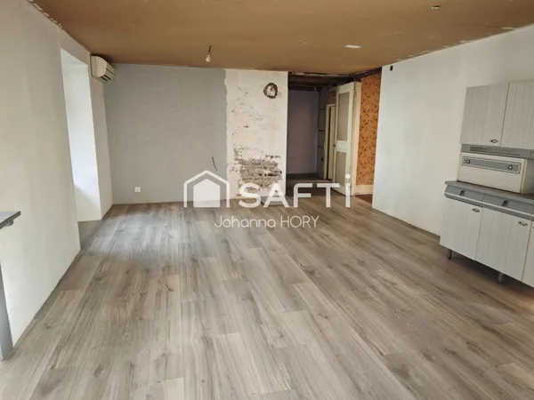 Appartement rez-de-jardin 72 m2 avec garage, cave et grenier