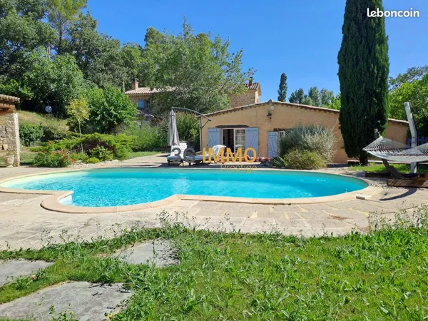 Vente | Maison en pierre | 5p | 4ch | 165 m² | Mons | Expo Sud | Terrasse · Balcon · Jardin · Piscin